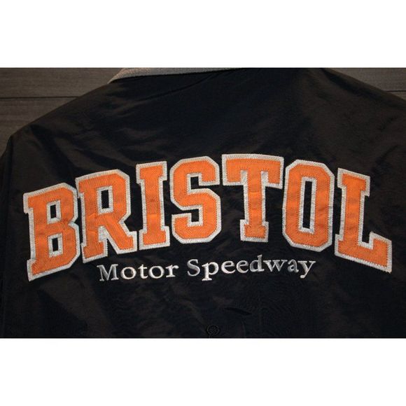 VTG Gear For Sports black Bristol Motor Speedway Jacket size Large - Picture 5 of 5